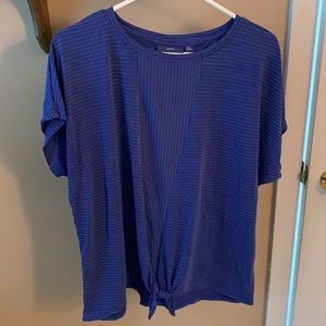 blue stopped shirt